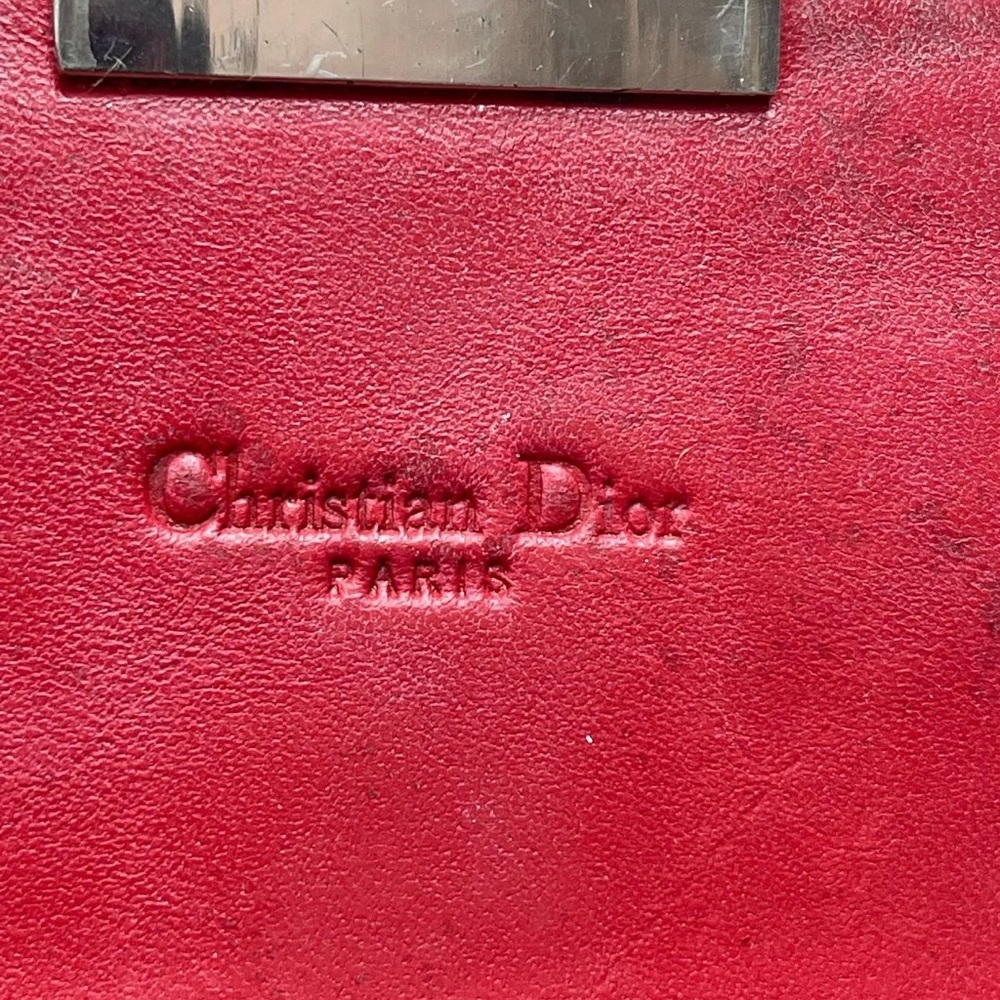 Christian Dior patent leather cannage bag in wine and black - Picture 2 of 6